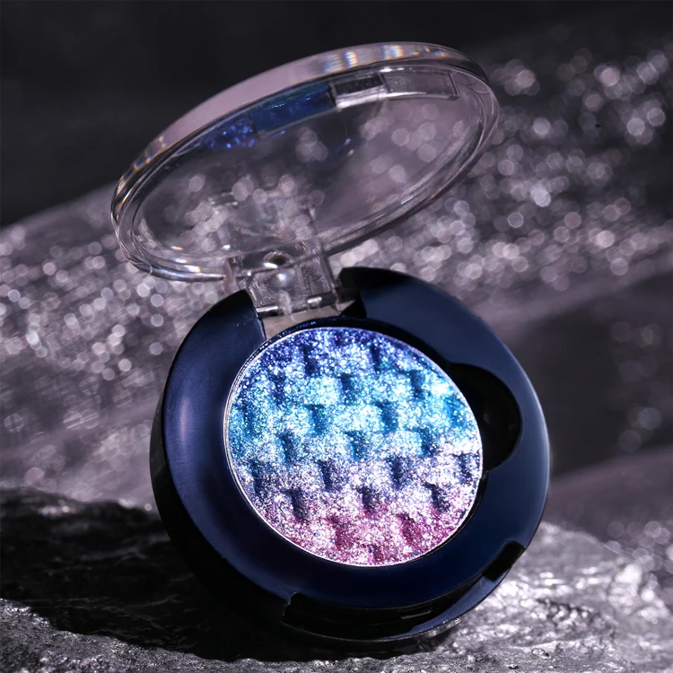 Hurtownia pigmentów do cieni do powiek 26mm Rainbow Eyeshadow Private Label, długotrwałe, wodoodporne, optycznie zmieniające kolor, tkane, z możliwością personalizacji logo, wegańskie.