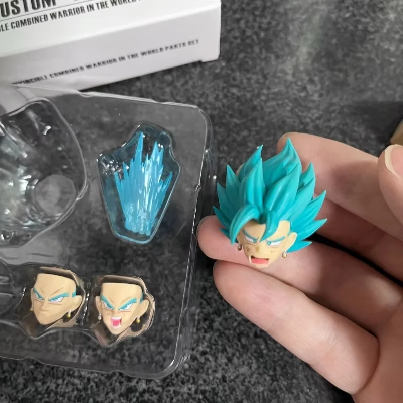 

Hot Sale Tk Dragon Ball Series Super Saiyan Z Vegetto Head Consumer 070809 Shf Blue Vegito Assistance Head Part Anime Figure Toy