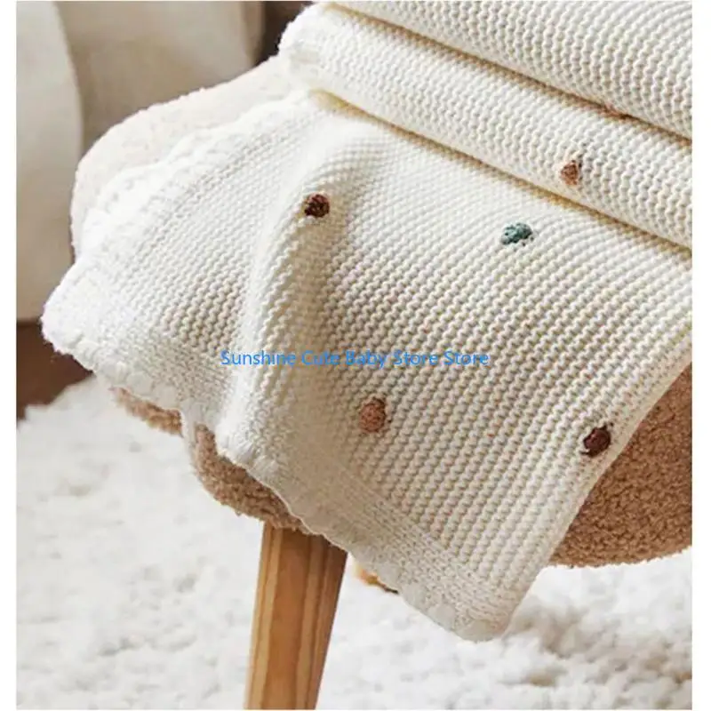 C5AF ترقية الطفل بطانية القطن لينة الحياكة بطانية غطاء قيلولة الطفل التفاف خفيفة الوزن تستخدم لصبي وفتاة الرضع طفل صغير #1