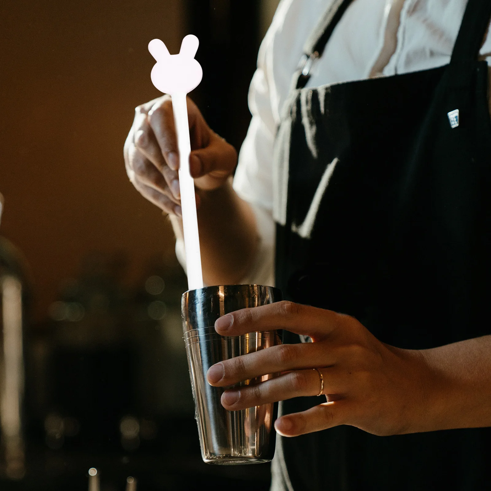 

5pcs Cocktail Stirring Sticks Reusable Drink Stirrers Cocktail Blender Bar Supplies Creative Gifts Party Accessories