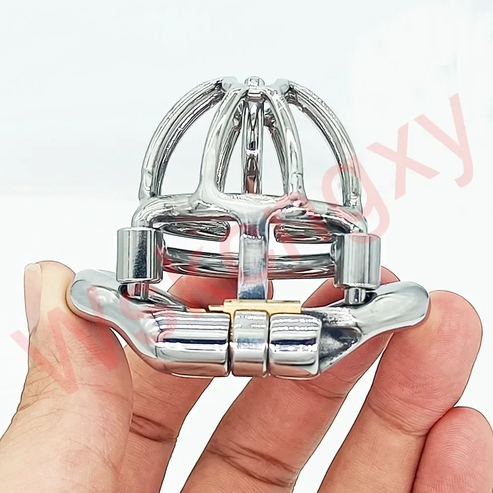 Stainless Steel Male Chastity Device With Removable PA Puncture Cock Cage Penis Ring Sex Toys For Men Erotic Urethral Lock