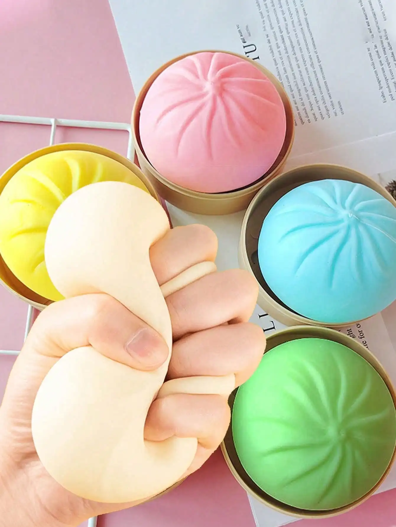 1PC Soft Squishy Vapor Shape Stress Relief Toy, Elastic Dough Texture Adult Fidget Toy for Office Desk Home Decor Party