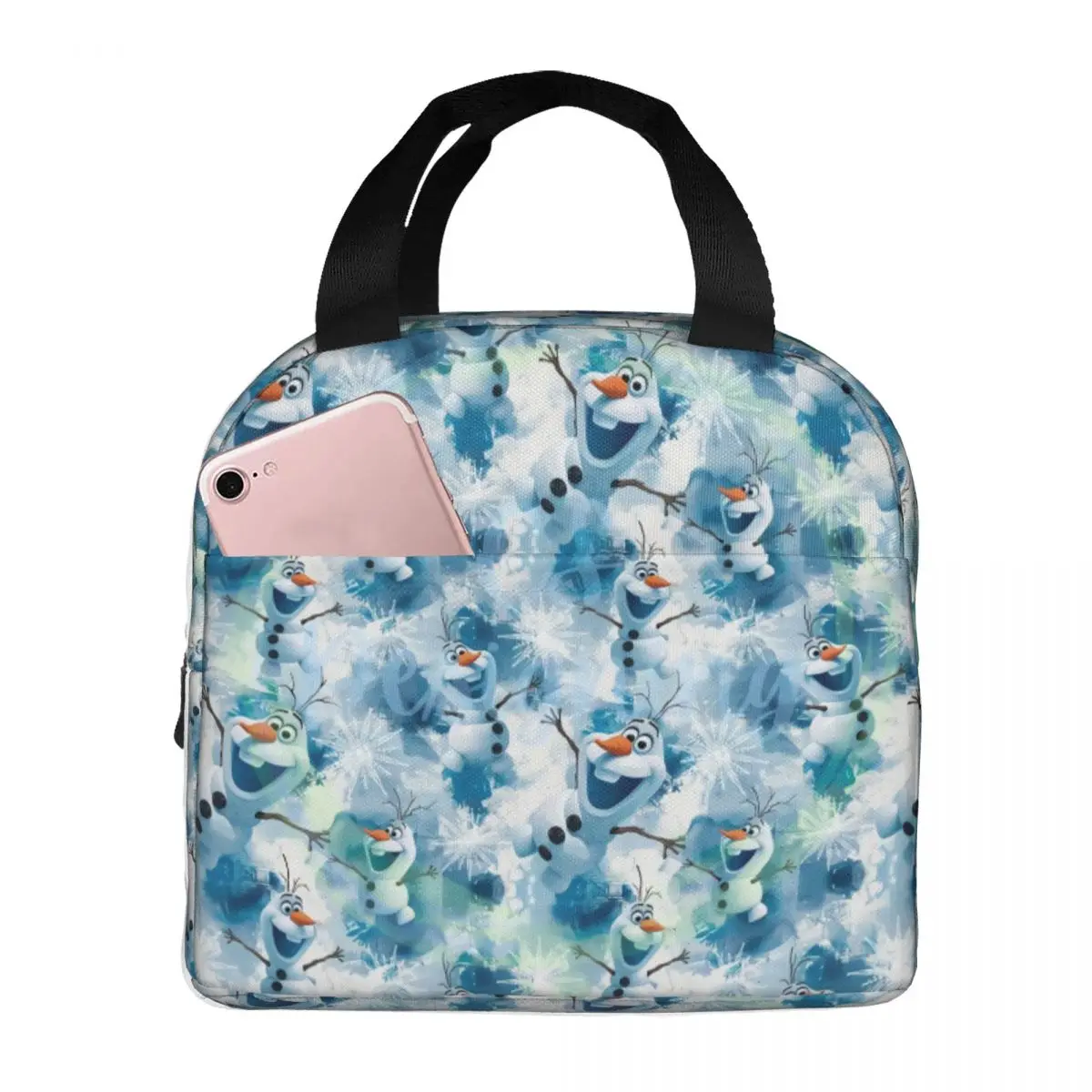 

Портативные ланч-боксы с героями мультфильмов F-Frozenes, герметичные, с Олафом и Эльзой, аниме-термосумки для еды, изолированные сумки для обедов для школьников