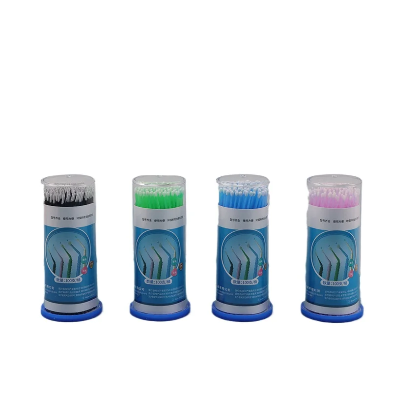 Dental applicator stick, small brush, bucket, disposable dental consumables, applicator cotton stick, no shedding of hair