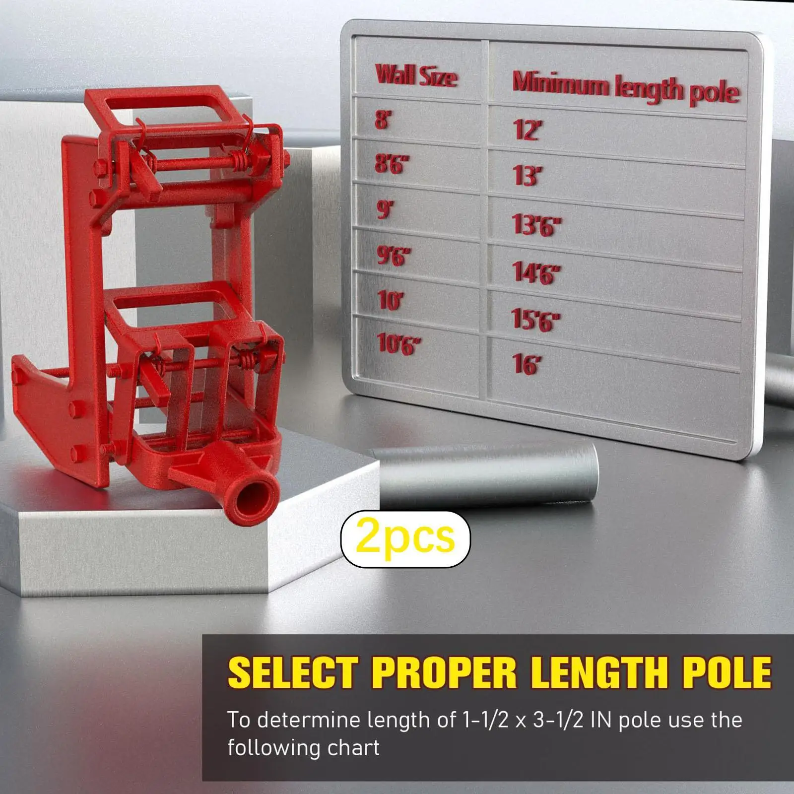 

2x Wall Jacks for Framing Heavy Duty Tighten Flooring and Decking for Wall