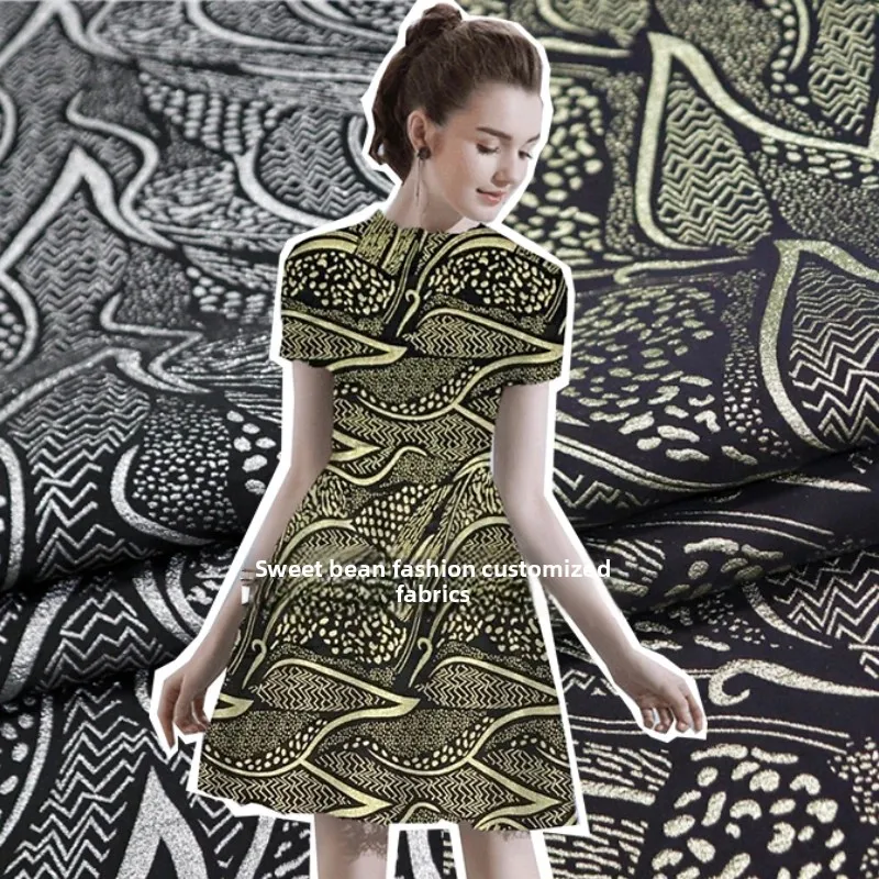 

Парчовая жаккардовая ткань с тиснением лебедя, окрашенная в пряжу, блейзер, модное платье европейского бренда, модный дизайн, оптовая продажа, ткань