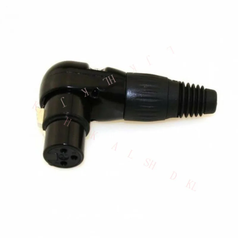 NN Gold-plated 90 degree right angle 3-pin socket YS186BG socket for microphone