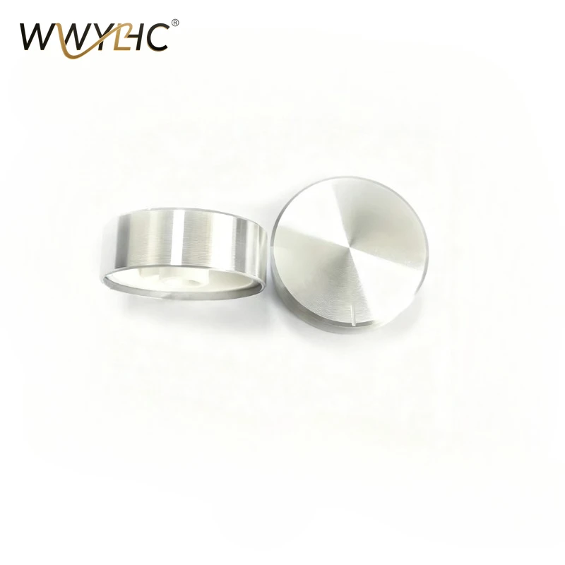 Suitable for Aluminum Knob Sound Card Potentiometer Inner Hole 6mm Knob Car High-qality Volume Adjustment Metal Capu