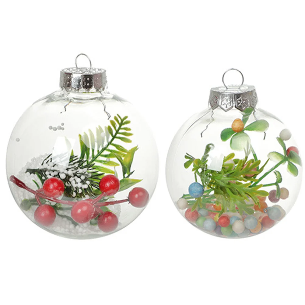 

12 Pcs Xmas Tree Holiday Balls Ornaments Craft Bright Baubles Decorative Hanging Supplies