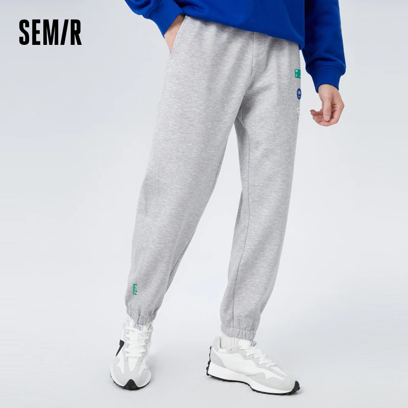 Semir Casual Pants Men Winter Classic Style Simple Comfortable Multi-Color Woven Label Fashionable Fit Leggings Trousers