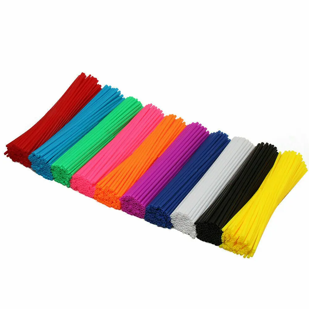 72Pcs moto universale Spoke skin Covers Wrap Wheel Rim Guard Protector per Dirt Pit Bike Enduro Supermoto Honda Suzuki