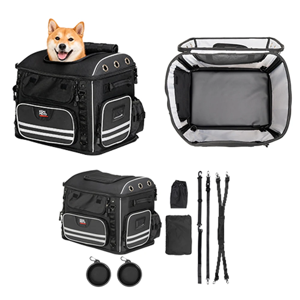 Motorcycle Pet Carrier Bag Dog Cat Bag for Street Glide Road King Electra Glide Passenger Seat Luggage Rack Touring Trike Models