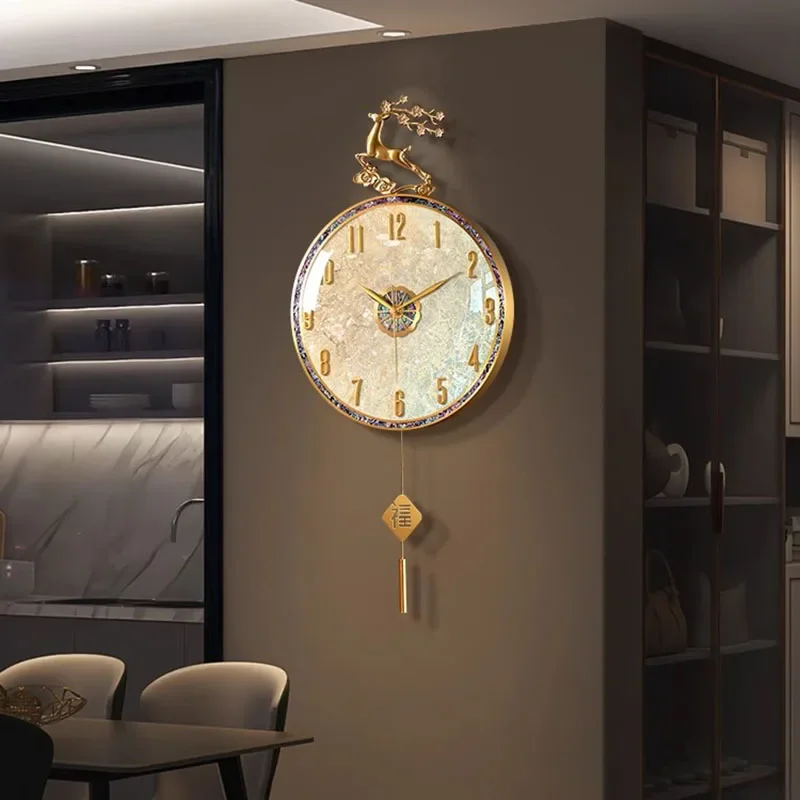 Large Luxury Wall Clocks Modern Cute Restaurant Nordic Fashion Wall Watch Creative Round Relogio De Parede Home Decoration
