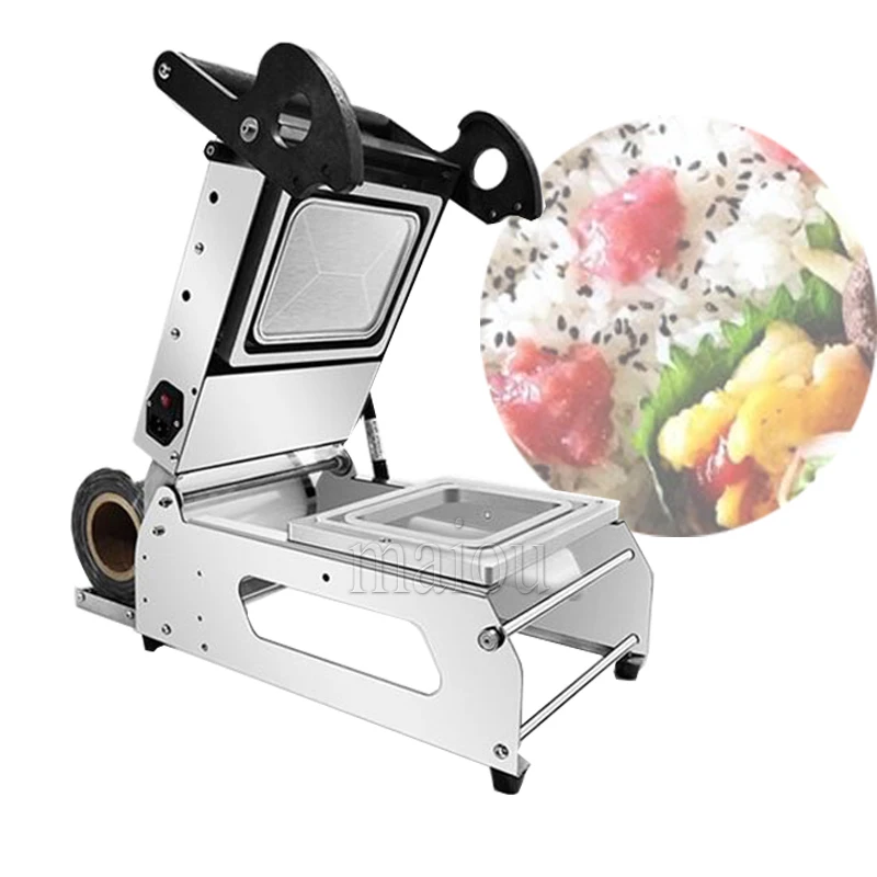 Lunch Box Sealing Packing Machine Hand Press Plastic Food Container Fast Food Tray Heat Sealer