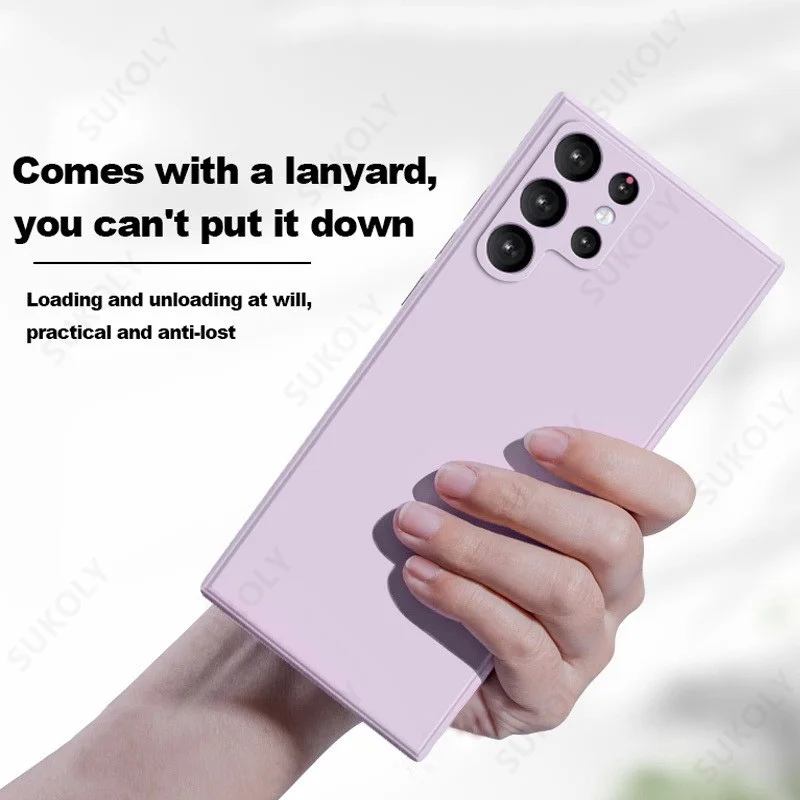 Liquid Silicone Soft Case For Samsung Galaxy S23 S24 FE S25 Edge S22 S24 Ultra A56 A17 A16 A53 A54 A55 A15 5G TPU Phone Cover - náhled 4