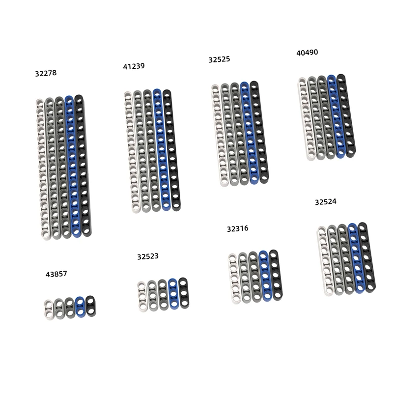 MOC Building Blocks Liftarm Thin Beam Thick Hole Arm MOC Parts43857 32523 32316 32524 40490 71708 11478 39793 71710 32056 32063