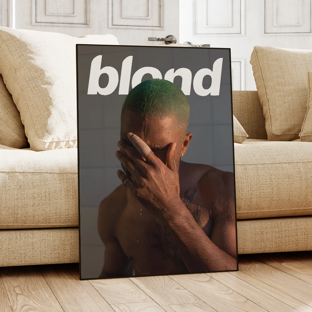 Album Rapper Blond Frank Ocean Hiphop Aluminum Alloy Frame Canvas Painting Poster Wall Art Picture Poster for Living Room Decor