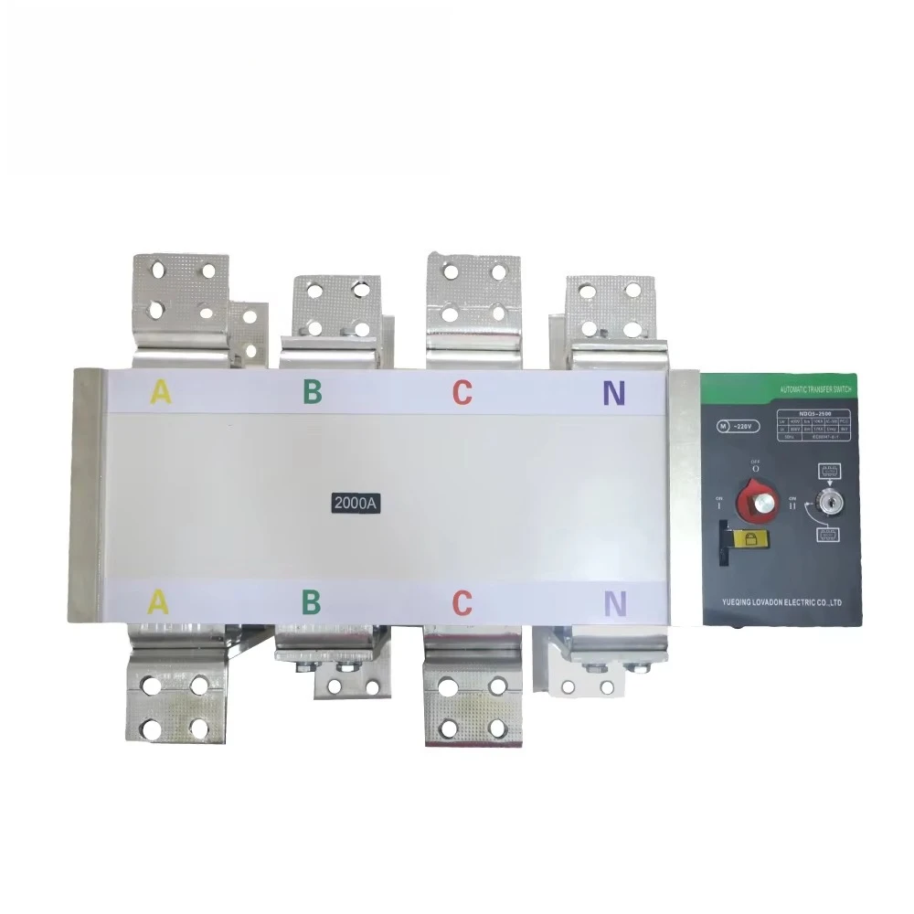 

2000A 50/60HZ Dual Power Automatic Transfer Switch Controller Class 4P Poles PC Category ATS Product