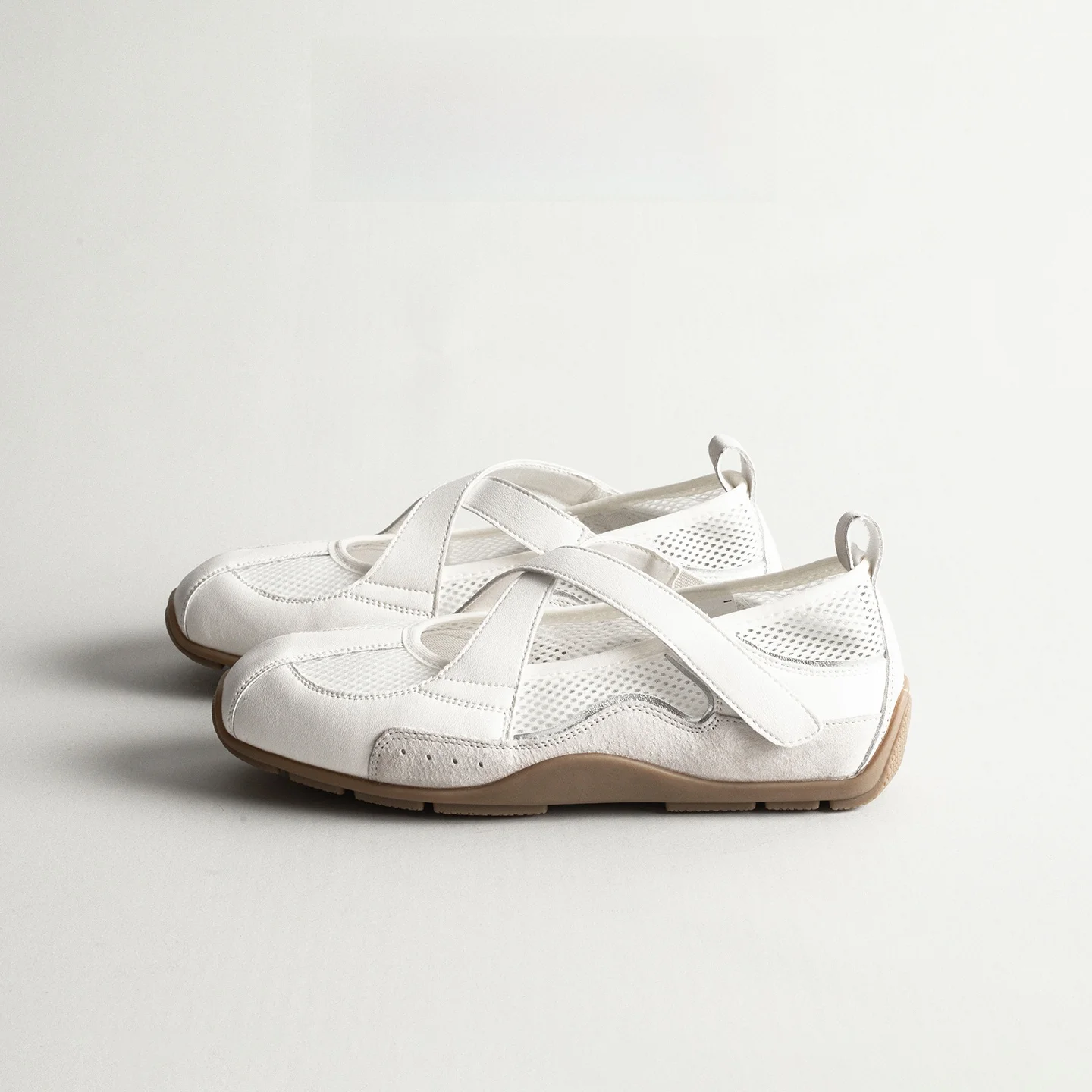 leather-ballet-style-casual-shoes-women's-summer-new-cross-band-mary-jane-low-cut-white-sneakers-fashionable-flat-heel