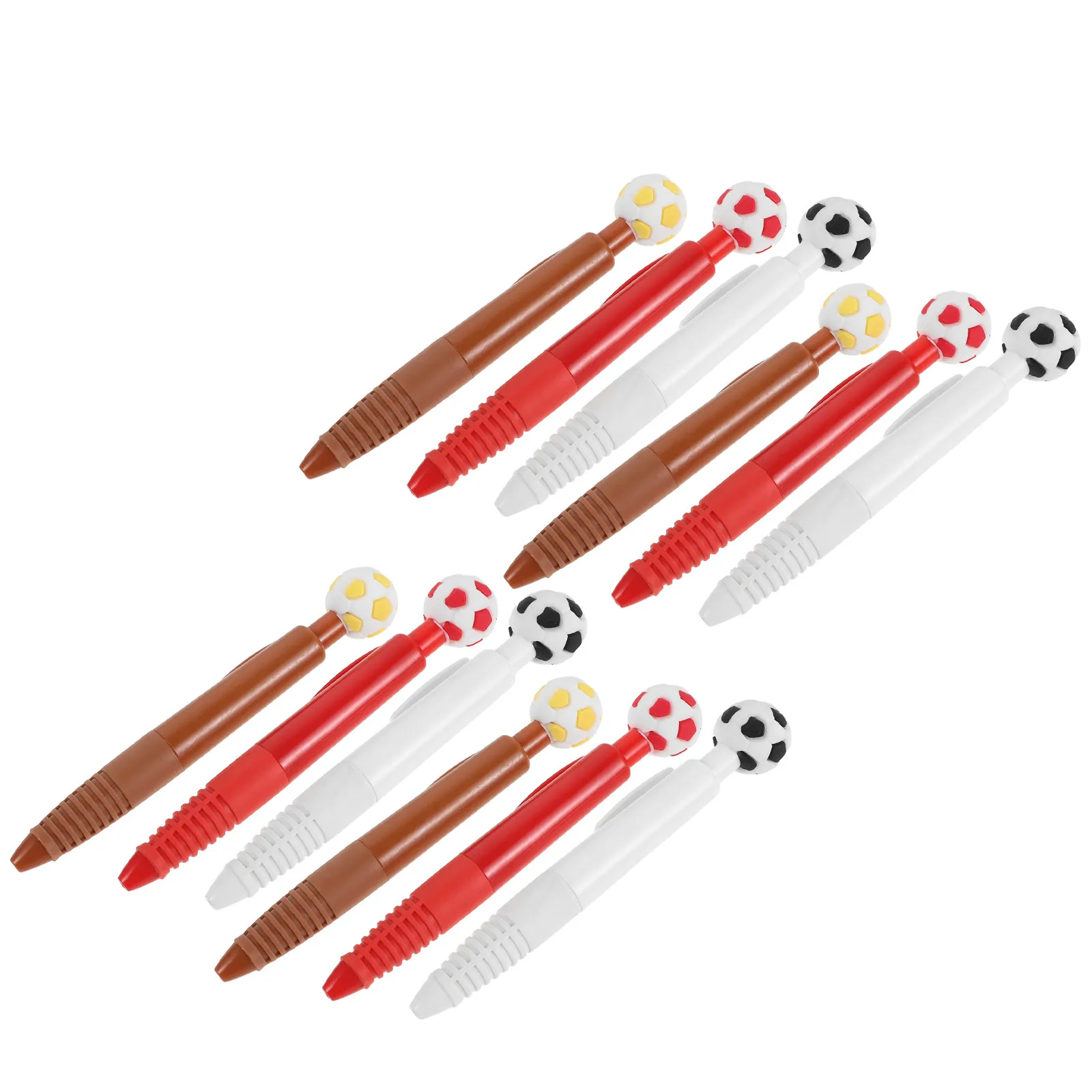 

12Pcs Soccer Ball Pens Novelty Sports Ballpoint Retractable Blue Ink 2026 Football Party Favors Classroom Rewards Birthday