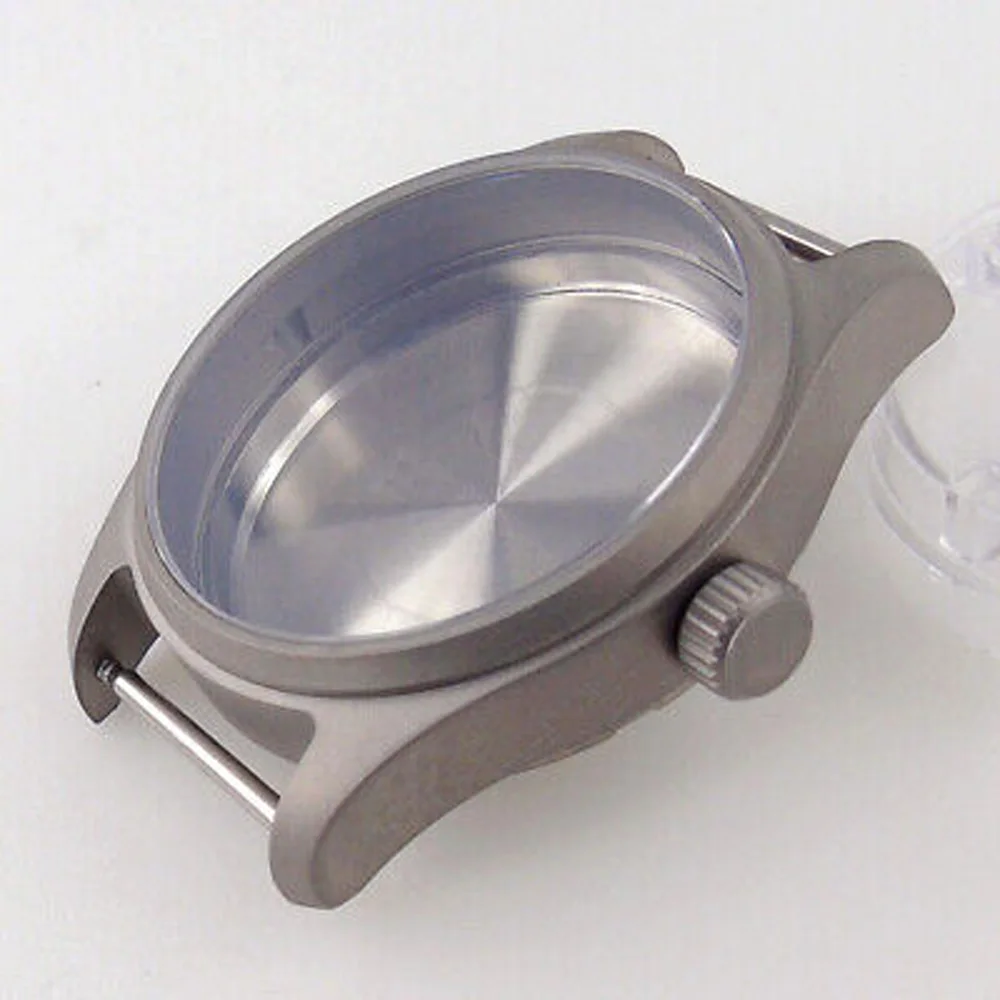 36mm 39MM Watch Case Prevent Allergy Sapphire Glass Titanium Fit NH34 NH35 NH36