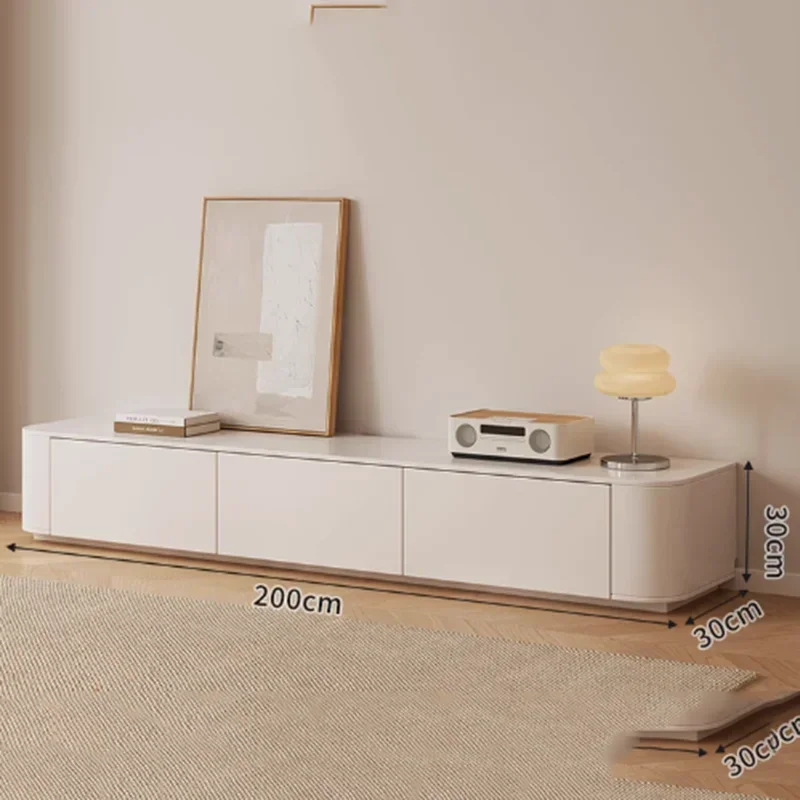 

Storage Drawers Bedroom Tv Stand Wall Big Shelves Minimalist Designer Salon Tv Stand White Wooden Soportes De Tv Home Furniture