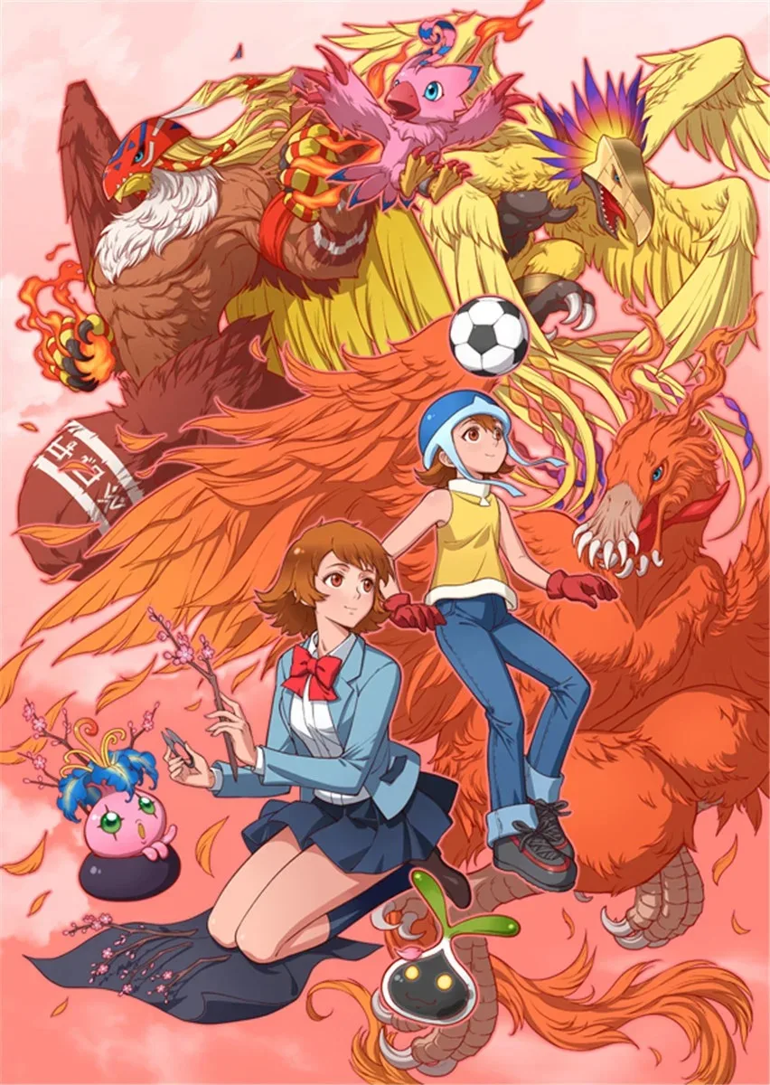Popular Anime Digimon Poster Pictures Canvas Paintings and Prints Cuadros Art Deco Mural Home Children's Room Wall Decoration
