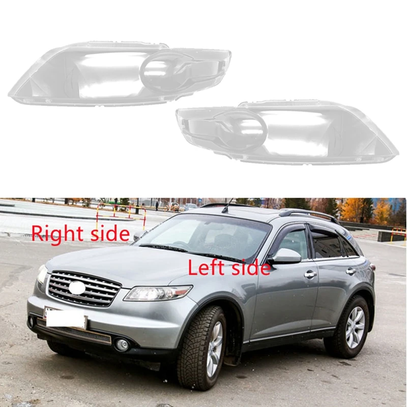 

Car Headlight Shell Lamp Shade Transparent Lens Cover Headlight Cover For Infiniti FX35 F45 2004 2005 2006 2007