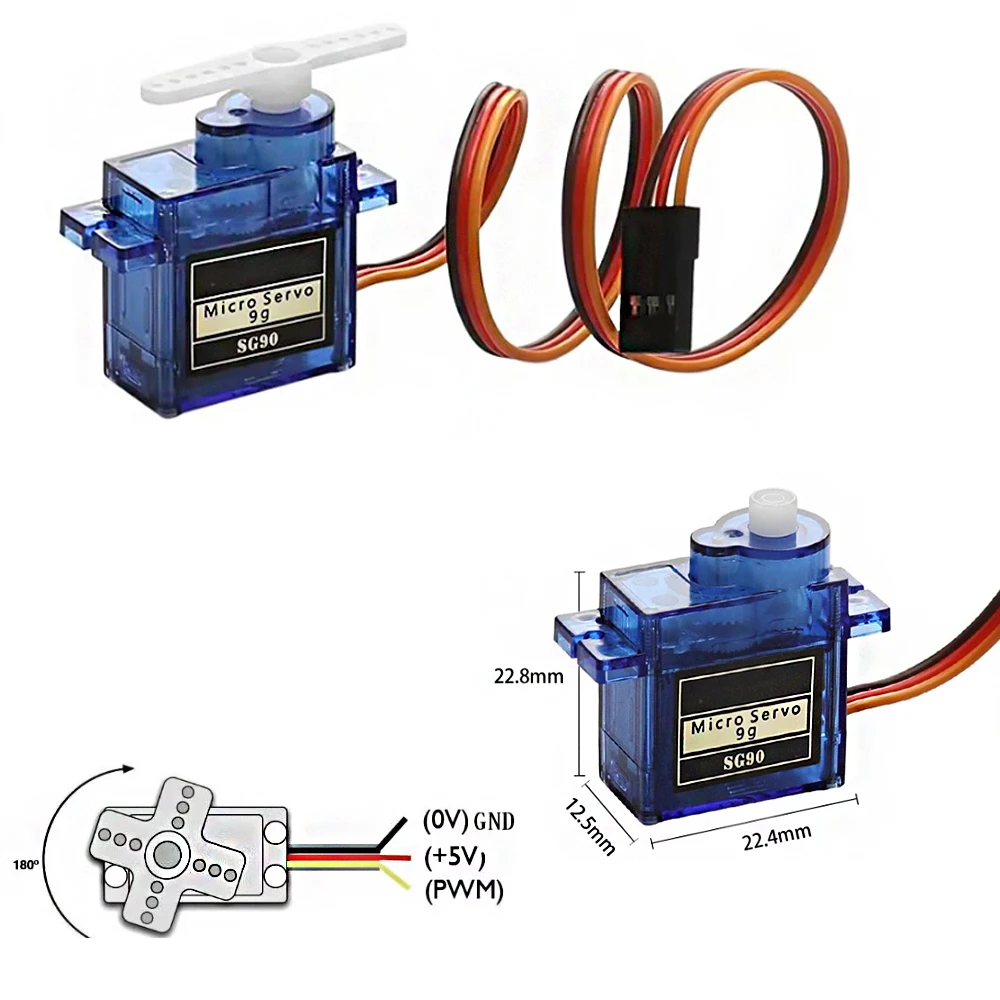 Modèle d'avion à voilure fixe SG90, jouet d'avion télécommandé, mini servomoteur, hélicoptère F450, 2-10