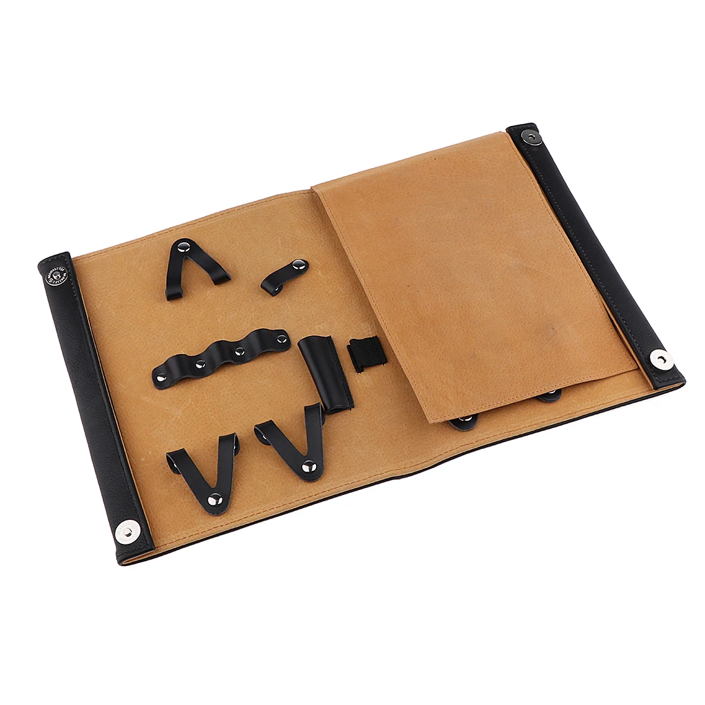 

Genuine Leather Hairdressing Pet Scissors Bag Hair Cut Shears Holder Case