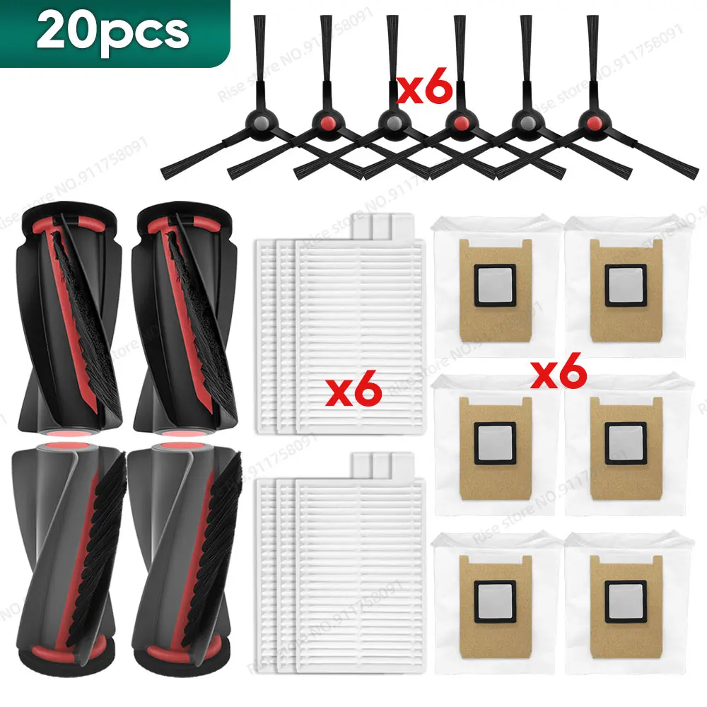 Compatibel met Eufy C28 Accessoires Hoofdborstelfilter Zijborstel Stofzak Vervangende onderdelen