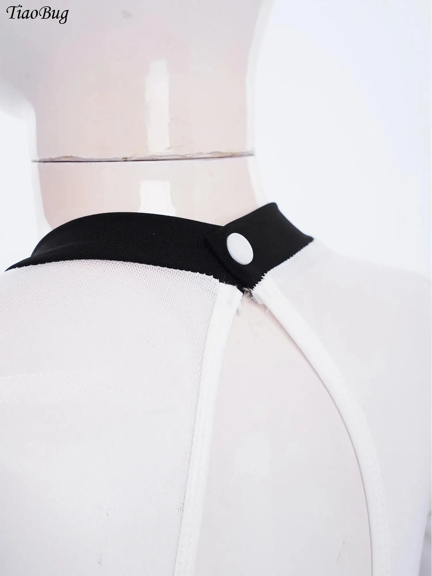 

Детские гимнастические купальники для девочек: прозрачные сетчатые боди с длинными рукавами и вырезом на спине для балета, фигурного катания и выступлений