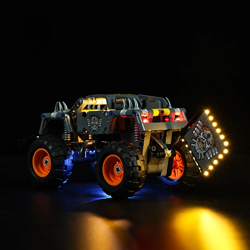 LED Light Set for 42119 Monster Truck Jam Max-D Car Building Blocks(Not Included Building Blocks)