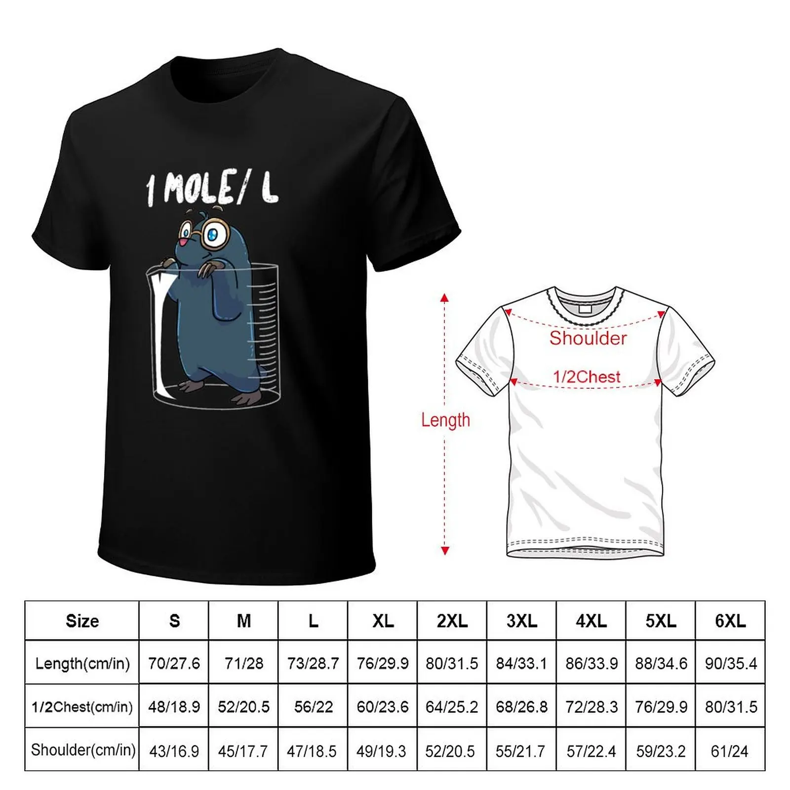 Chemistry Chemist Student Science Teacher Mole T-Shirt Outdoor Working T-Shirt