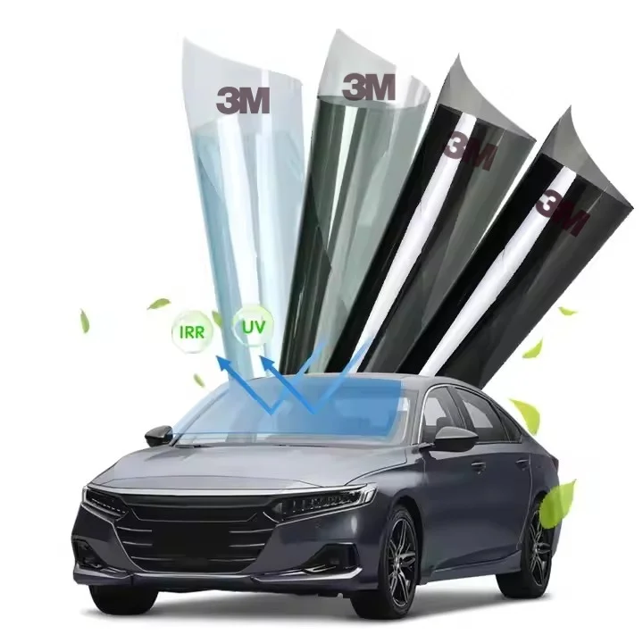 High quality 3M window film manufacturer CR15 UV resistant Vlt 15% nanoceramic Irr 95% automotive solar window glass film