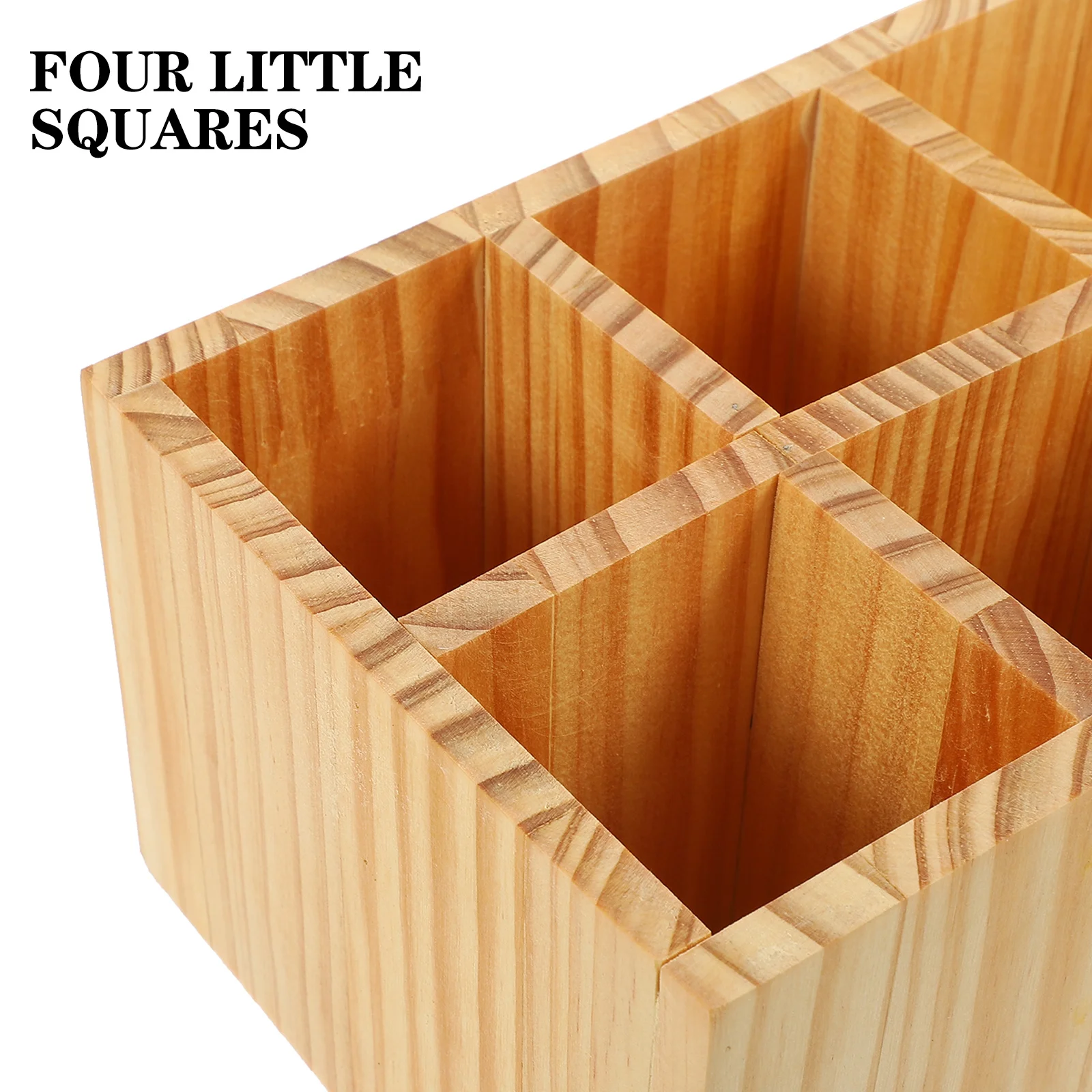 

Coffee Station Organizer Wooden Countertop Storage Box For Sugar Bags Straws Spoons Tea Coffee Accessories Condiments