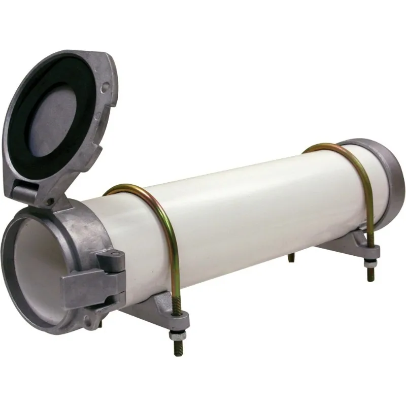 

6 Inch PVC Conduit Carrier Kit with Mounting Hardware Spring Loaded Latch Weather Resistant Door Gasket