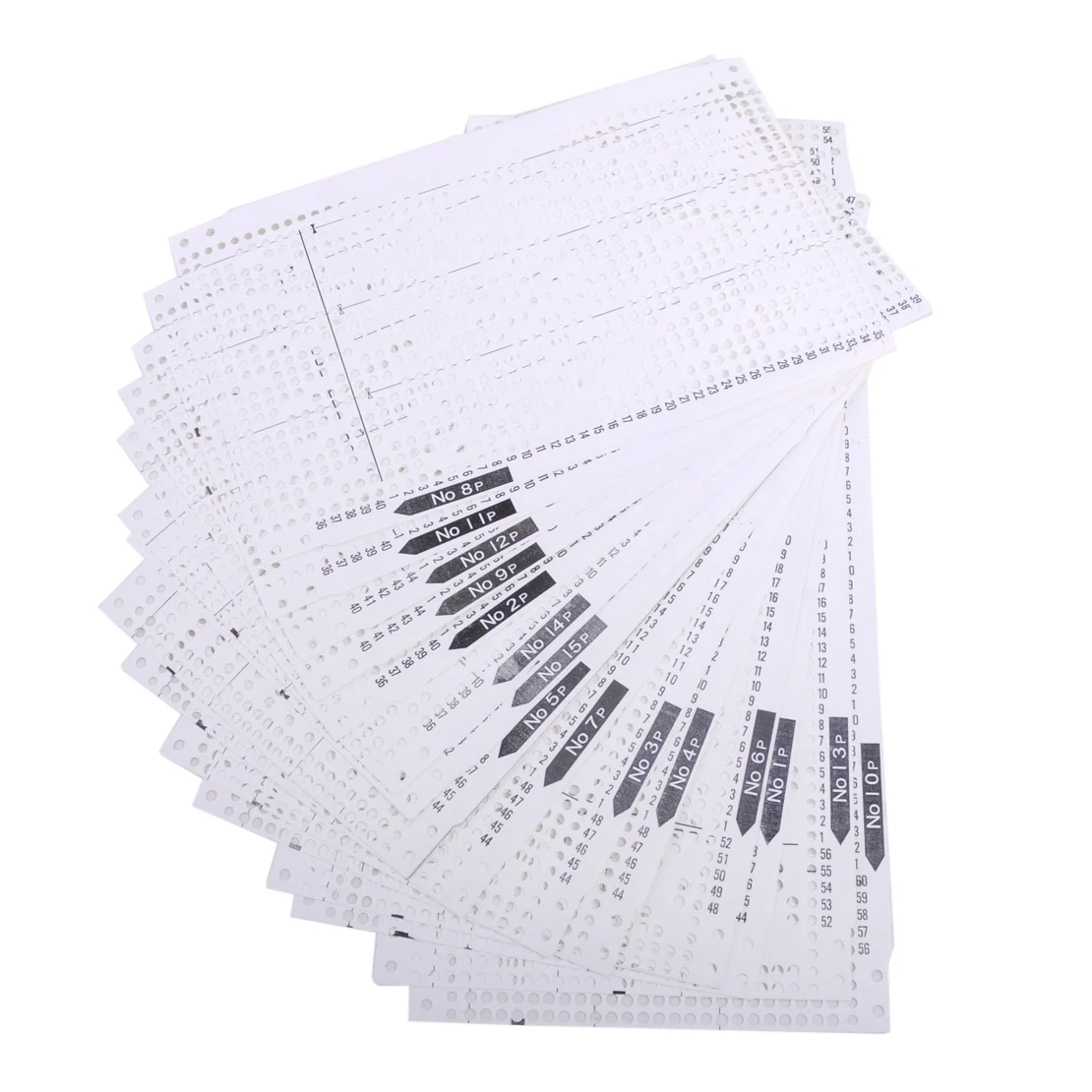 LETAOSK Plastic 15pcs Set Pre Punched Card Kit Fit for Brother KH260 Knitting Needlework Machine 24 Stitch Pattern