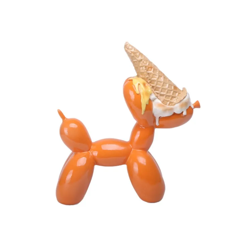 Creative Balloon Dog Statue Modern Pop Art Home Decoration Sculpture Colored Resin Figure Art Enthusiasts Party Decoration