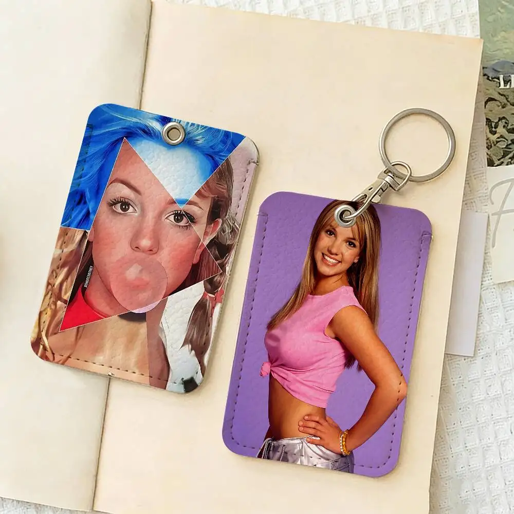 de Britneys Spears singer Personalised Print Card Holder Suitable for Holder Girls Door Card Case Women Badge Holder Keychain