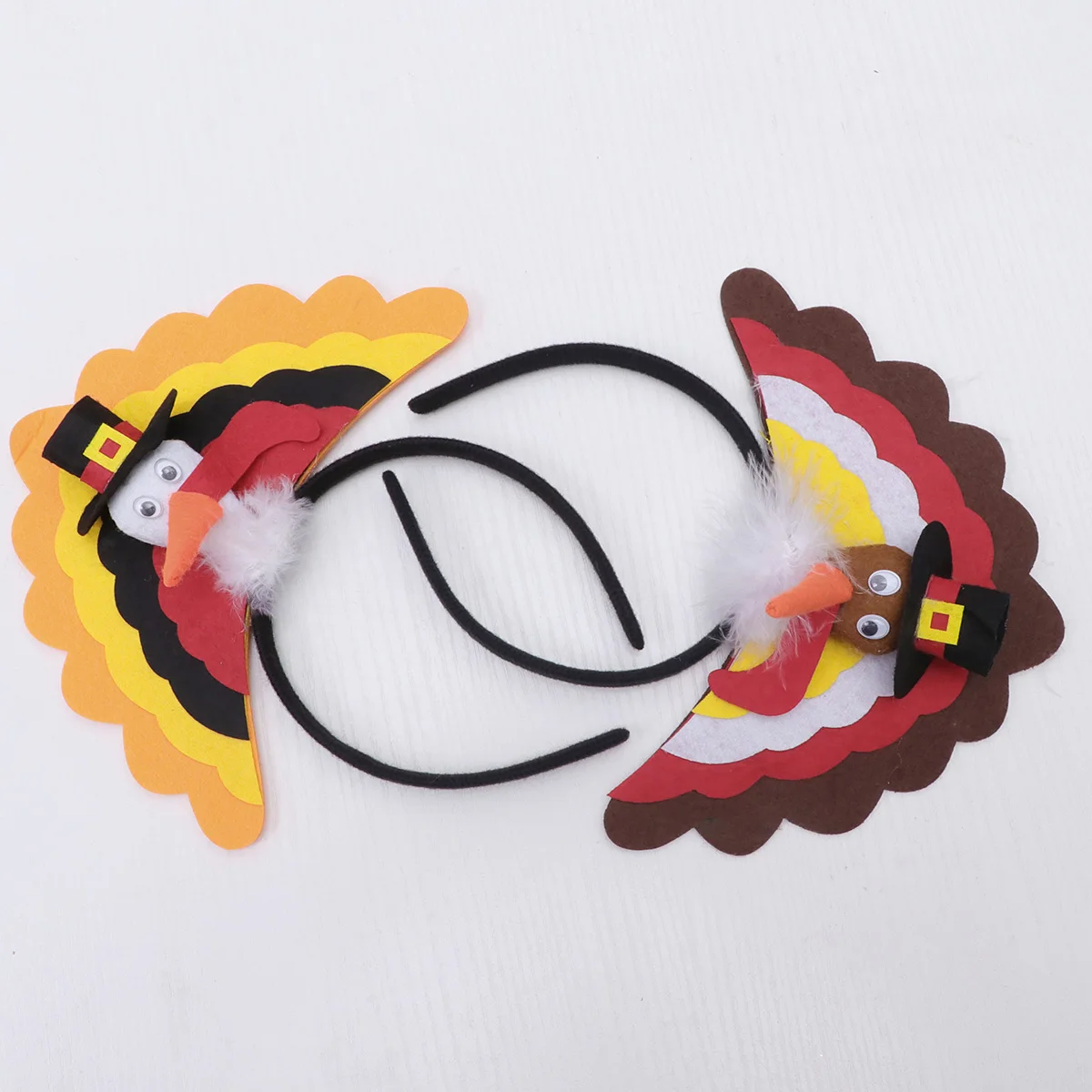 

4 шт., повязка на голову с турецкой шляпой, 2 красных, 2 желтых, легкий праздничный головной убор на День Благодарения, обруч для волос в Турции, вечерние головные уборы, головной убор