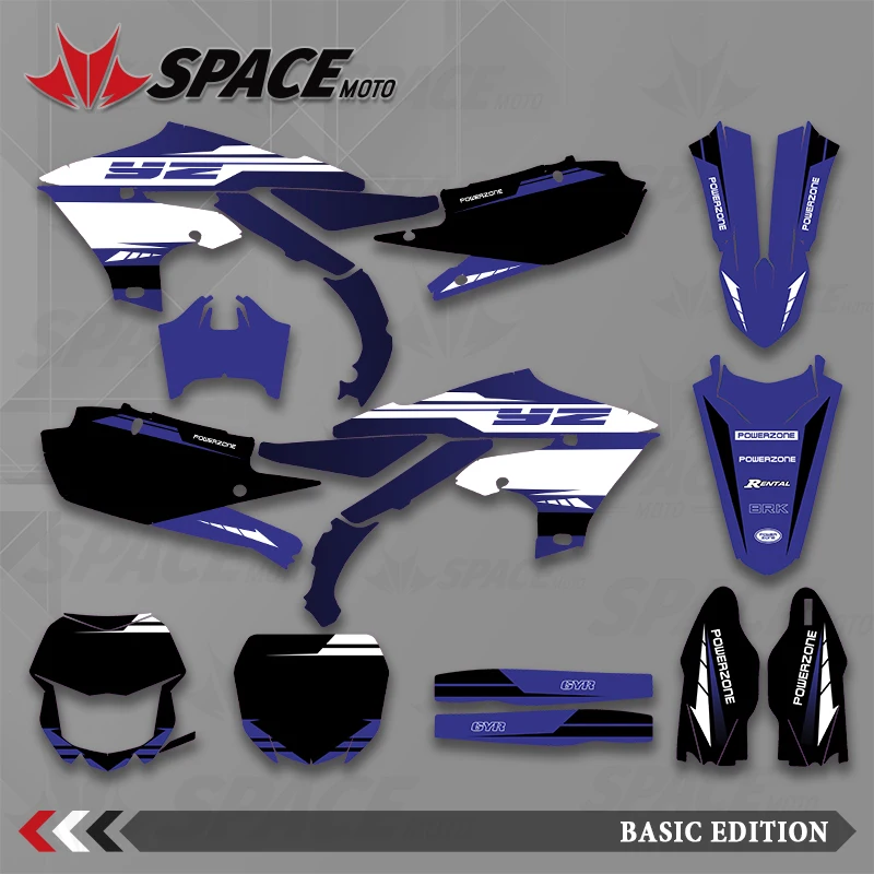 

SPACE MOTO For YAMAHA 19-23 YZF250 18-22YZF450 19-22 WRF450 20-23 WRF250 Graphics Background Decals Stickers Motorcycle