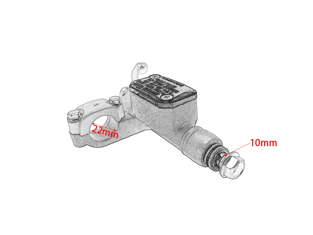 Motocyklowy hydrauliczny cylinder sprzęgła Główny cylinder hamulcowy Naprawa górnej pompy Dźwignia uchwytu CNC Do KTM SX XC EXC HUSQVARNA FE TE 250 300 — zdjęcie 3