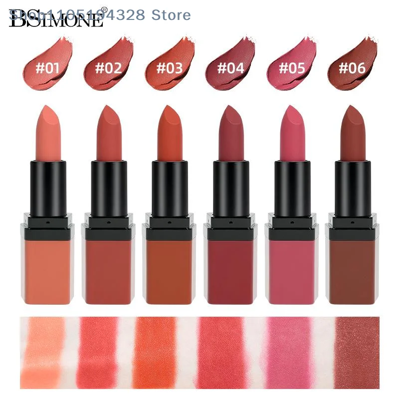 [HB]BSIMONE 3.5g Multi-Color Moisturizing Niche Non-Stick Cup Not Easy To Fade Long-Lasting Color Lipstick Matte Lip Gloss