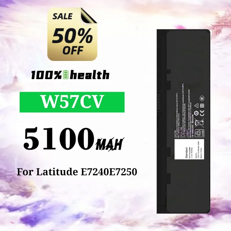 

W57CV V5100mAh Laptop Battery for Dell Latitude E7240/E7250 Lithium Rechargeable Battery