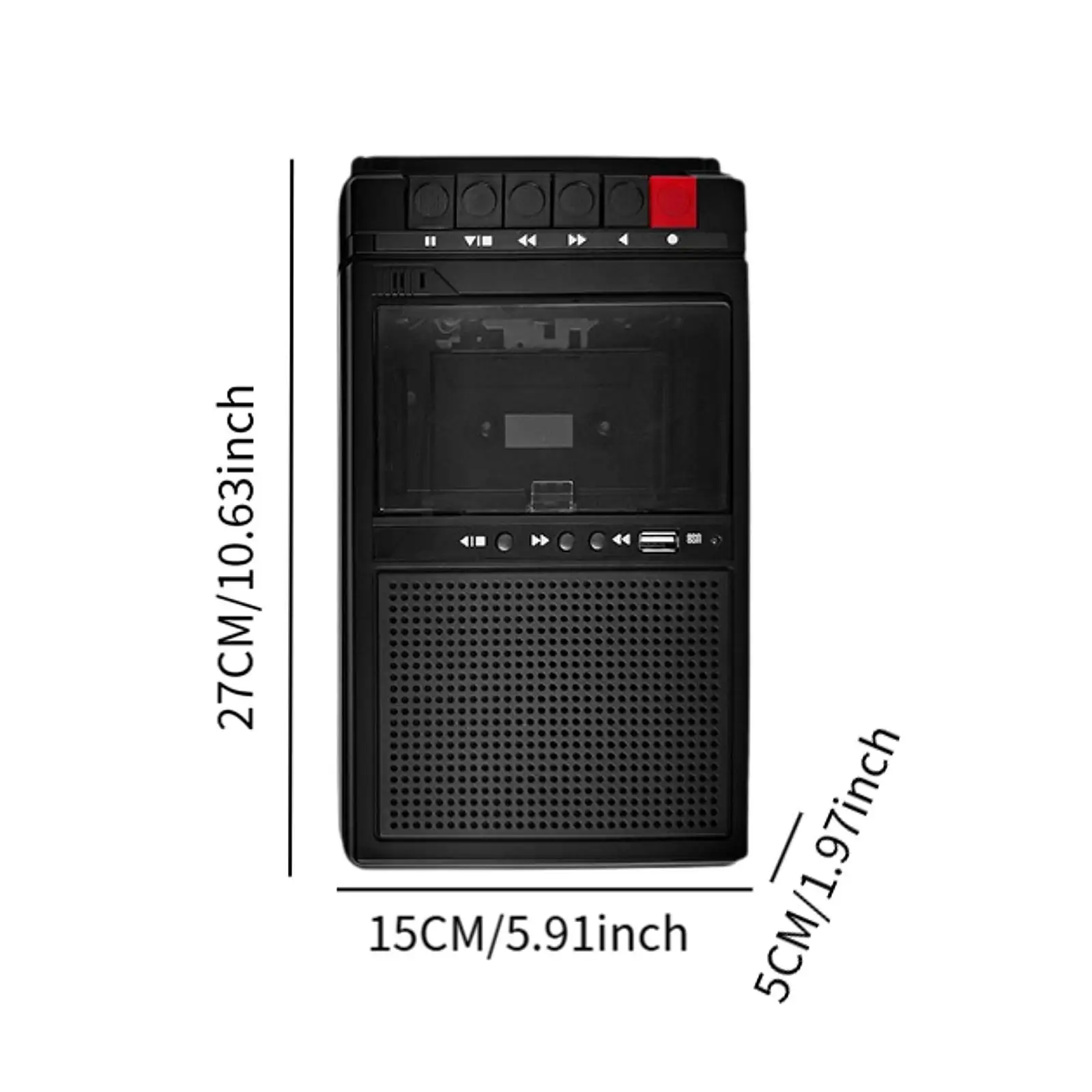 Portable Cassette Player with Headphone Jack Gift Small High Performance Lightweight Tape Player for Outdoor Travel Home Adults