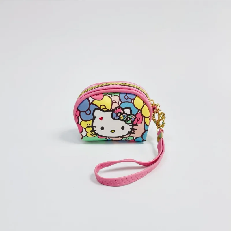 

KT Cat Wallet Cartoon Cute Character Polyester Zipper Small Storage Bag Handheld for Daily Matching Birthday Gifts Student Prize