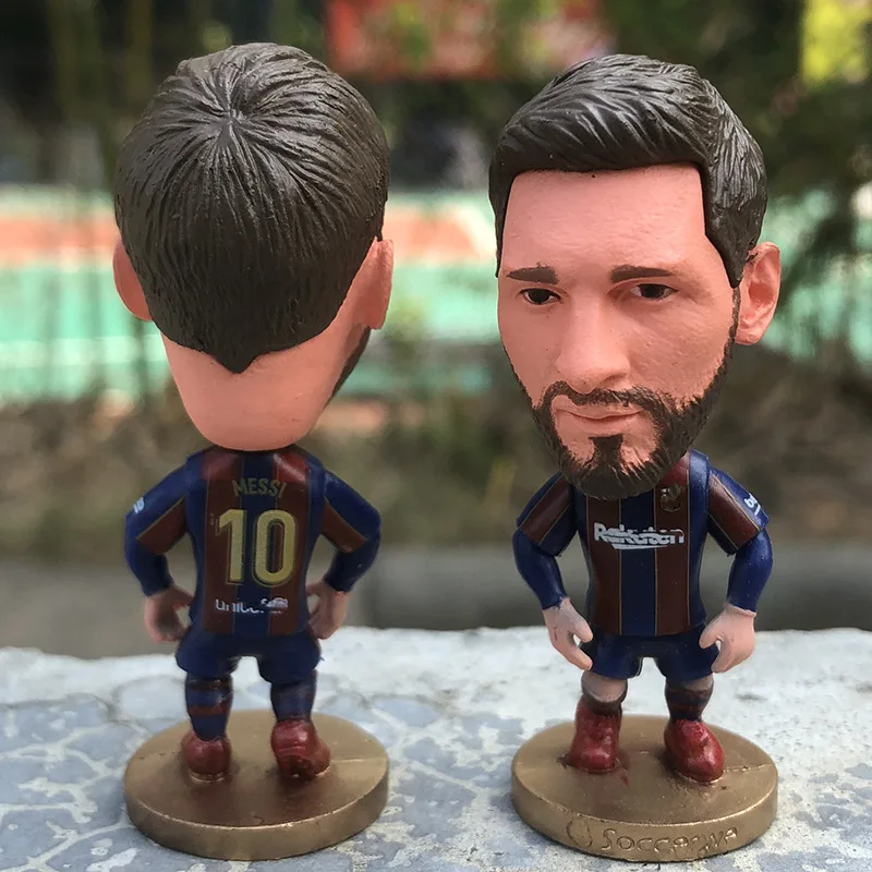 Tifoso di calcio Real Madrid Ronaldo bambola portachiavi bambola ornamenti modello chiave bambola figura regalo per fidanzato Llaveros Neymar Messi