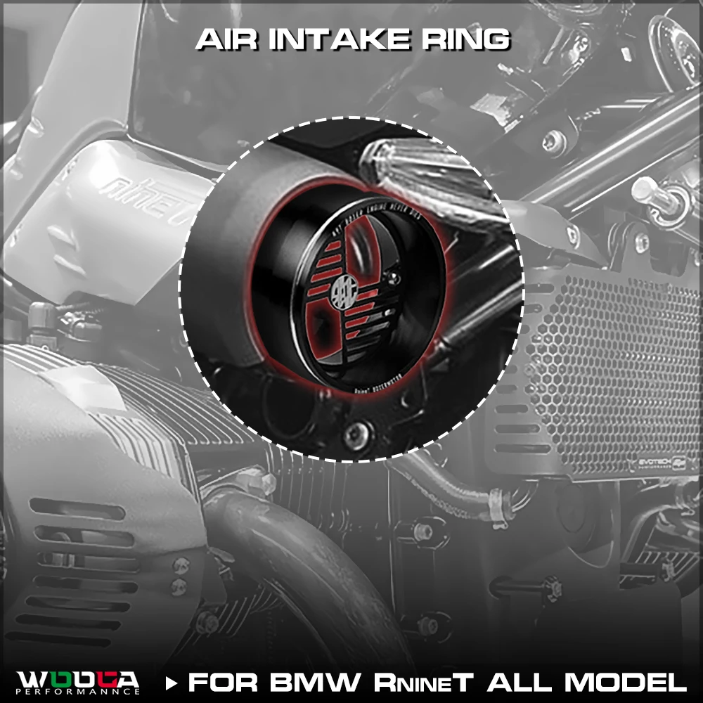 RnineT CNC Air Intake Ring For BMW R NineT Intake Protection Guard R9T High Flow Air Intake Cover R nine T Scrambler Pure Racer