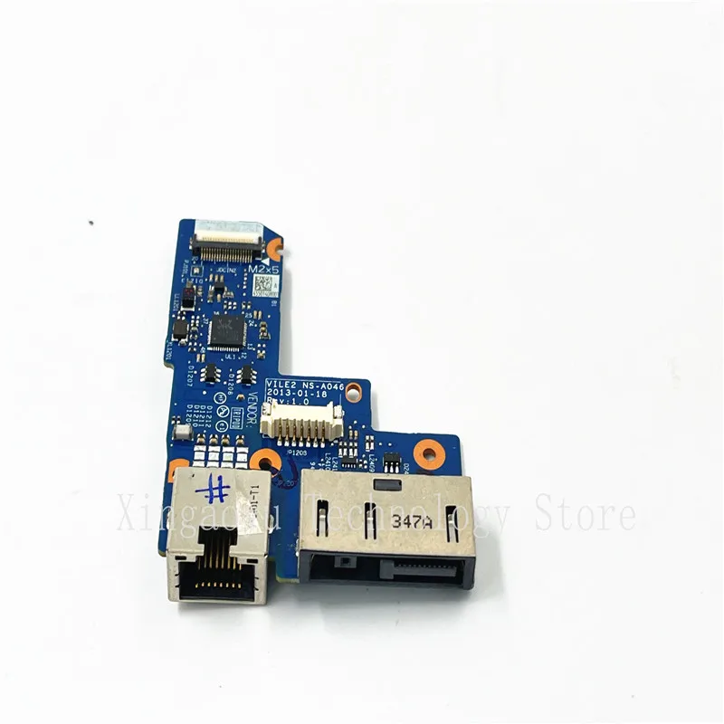 Original For Lenovo ThinkPad Edge E531 E540 L440 L540 E540 E440 E431 DC-In Ethernet Port PCB Board NS-A046  NS-A161